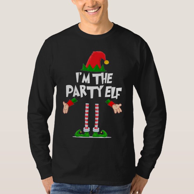 Camiseta Christmas Elf  I'm The Party Elf Matching Xmas (Anverso)