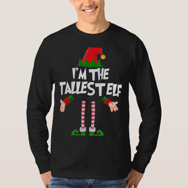 Camiseta Christmas Elf  I'm The Tallest Elf Matching Xmas (Anverso)