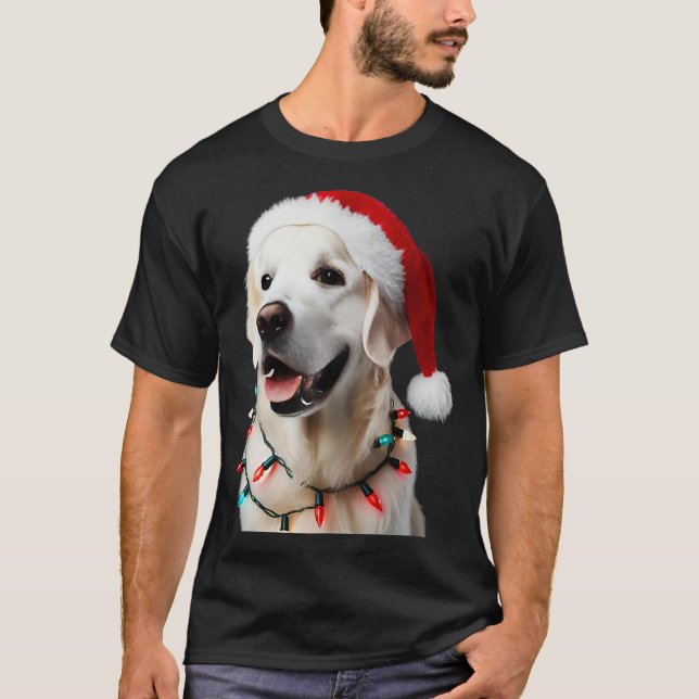 Camiseta Christmas English Cream Golden Retriever Mom Dog (Anverso)