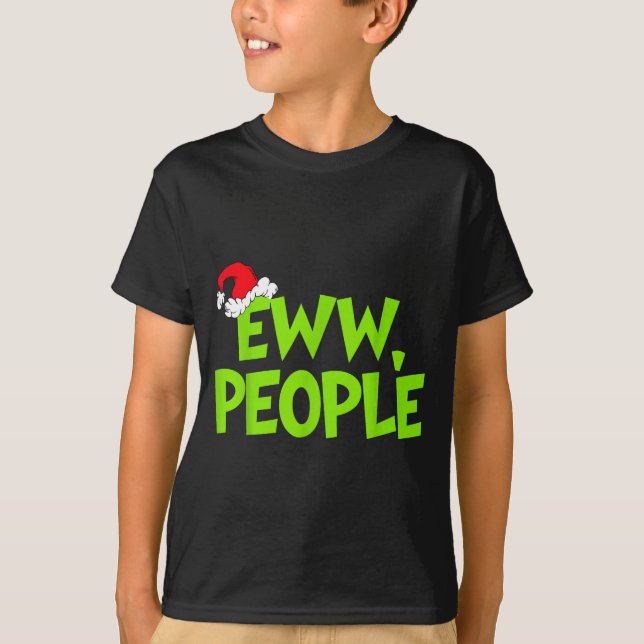 Camiseta Christmas Eww People Mens Women Funny Santa Hat Gr (Anverso)