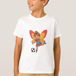 Camiseta Christmas Fairy Playing Soccer