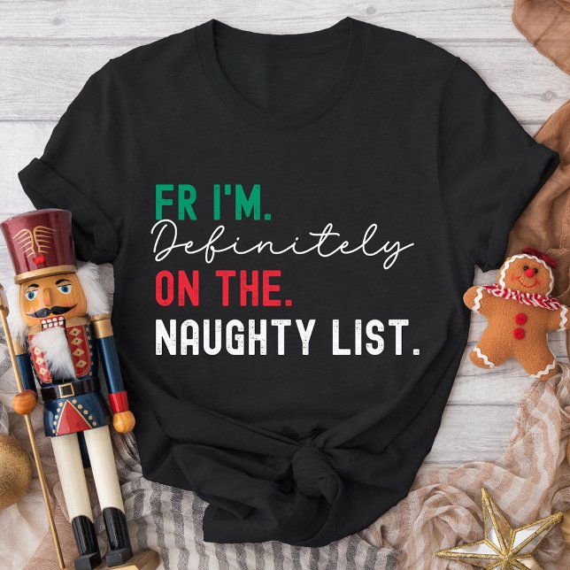Camiseta Christmas Family Matching Funny Naughty List Gen Z (Subido por el creador)