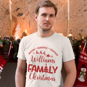 Camiseta Christmas Family Reunion with Name