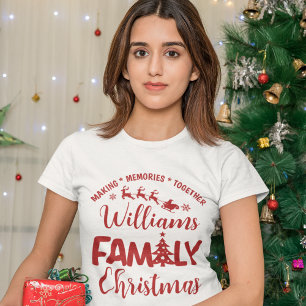 Camiseta Christmas Family Reunion with Name
