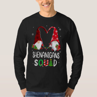 Camiseta Christmas family Shenanigans Squad gnome heart 202