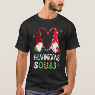 Camiseta Christmas family Shenanigans Squad gnome heart 202
