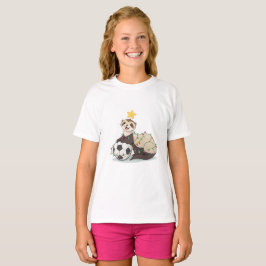 Camiseta Christmas Ferret with Soccer Ball