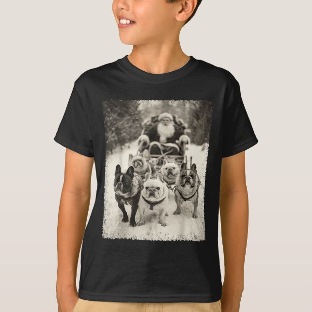 Camiseta Christmas French Bulldog  (Anverso)