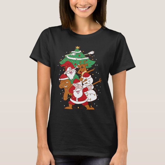 Camiseta Christmas Fun Santa Deer Elf Ginger (Anverso)