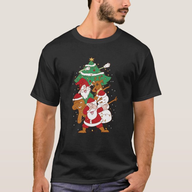 Camiseta Christmas Fun Santa Deer Elf Ginger (Anverso)