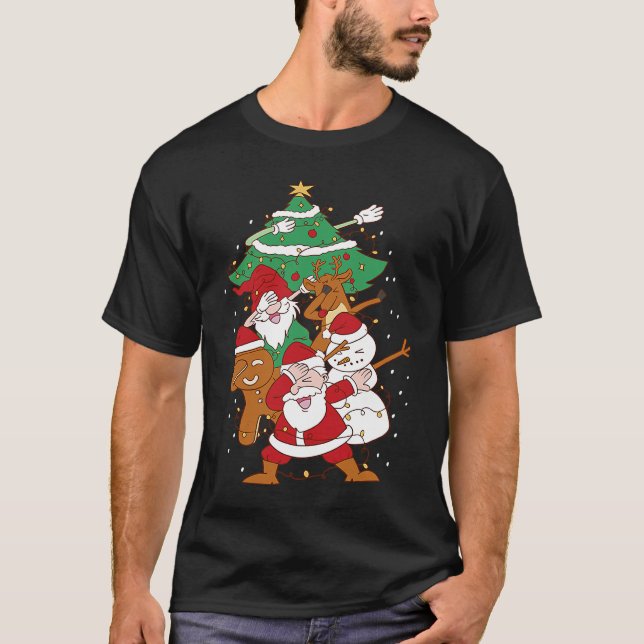 Camiseta Christmas Fun Santa Deer Elf Ginger (Anverso)