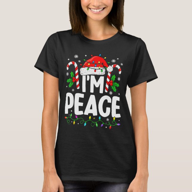 Camiseta Christmas Funny I Come In Peace Couple Matching Me (Anverso)