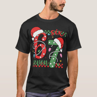 Camiseta Christmas Funny Six Seven 6 7 Meme Gen Alpha Slang