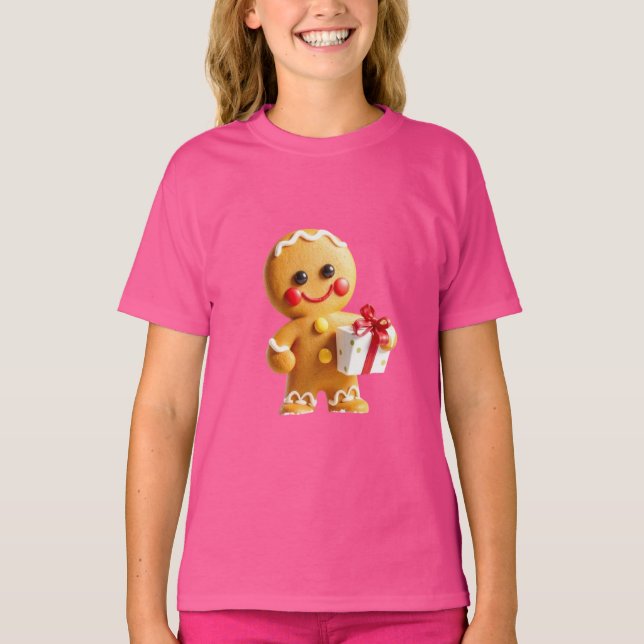 Camiseta Christmas gingerbread man (Anverso)