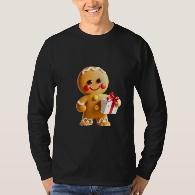Camiseta Christmas gingerbread man (Anverso)
