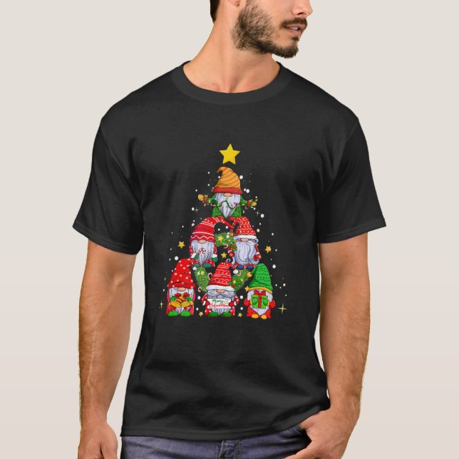 Camiseta Christmas Gnome   Family Pajamas Gnome Tree Xmas 8 (Anverso)