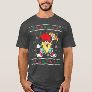 Camiseta Christmas gnome with candy canes design funny ugly