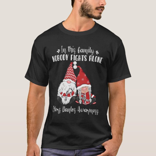 Camiseta Christmas Gnomes Ehlers Danlos Awareness (Anverso)