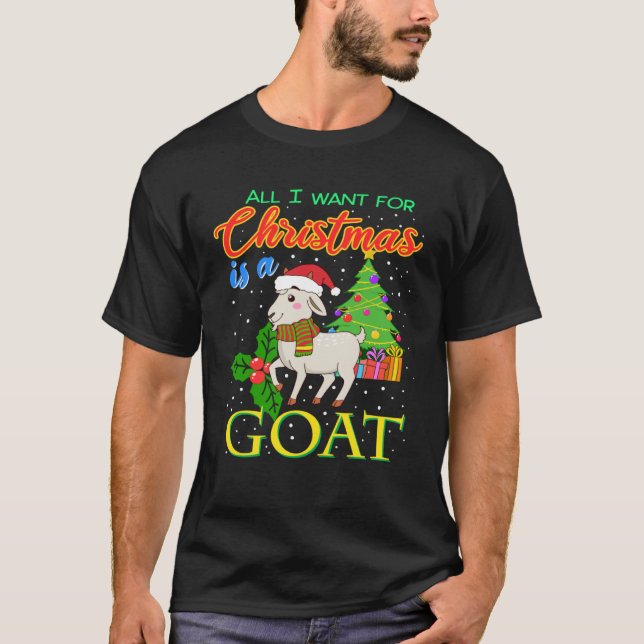 Camiseta Christmas Goat Advent Goats Decorate Christmas Tre (Anverso)