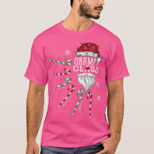 Camiseta Christmas Grampy Claus Grampy Beard Candy Cane Fun