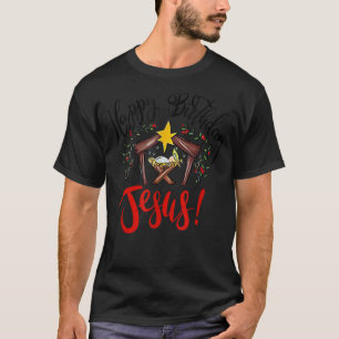 Camiseta Christmas Happy Birthday Jesus Holiday Ugly Sweate