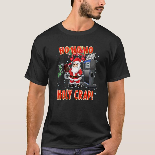 Camiseta Christmas High Gas Prices Santa Meme (Anverso)