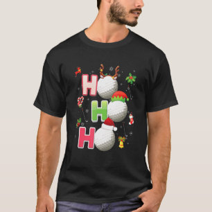 Camiseta Christmas Ho Ho Ho Golf Pajama Santa