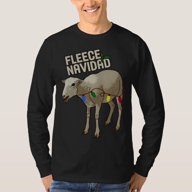 Camiseta Christmas Holiday Fleece Navidad  Spanish Espanol  (Anverso)