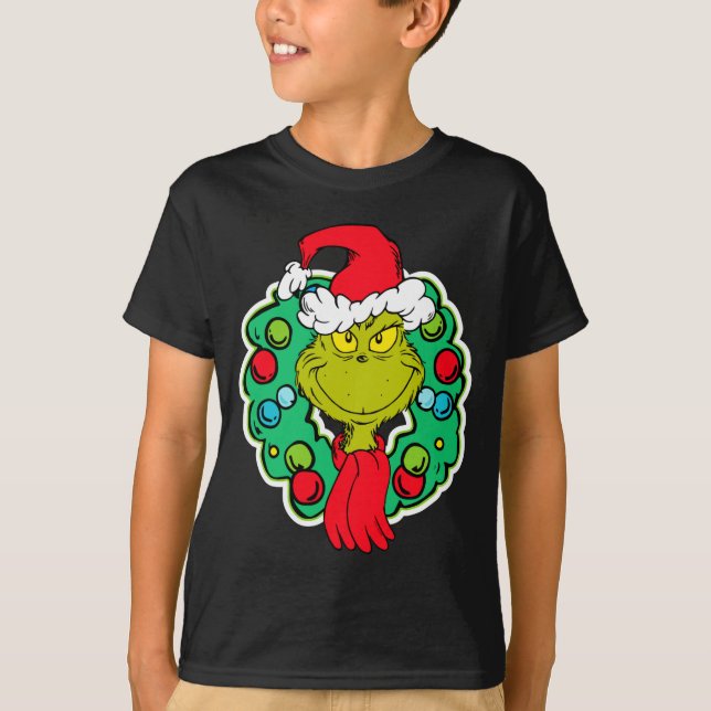 Camiseta Christmas Holiday Wreath  (Anverso)