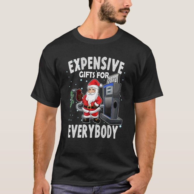 Camiseta Christmas Humor  Santa Meme Expensive (Anverso)