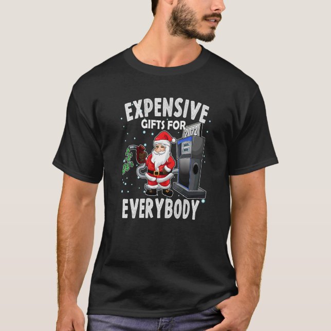 Camiseta Christmas Humor Santa Meme Expensive (Anverso)