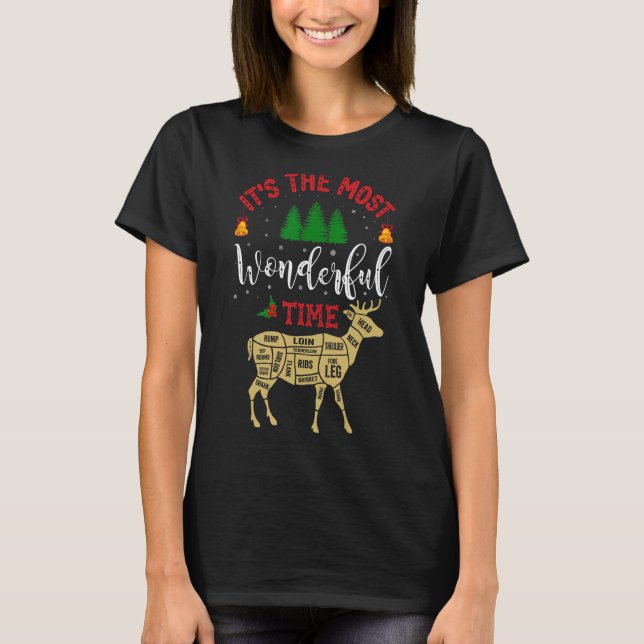Camiseta Christmas Hunting It's The Most Wonderful Time's D (Anverso)