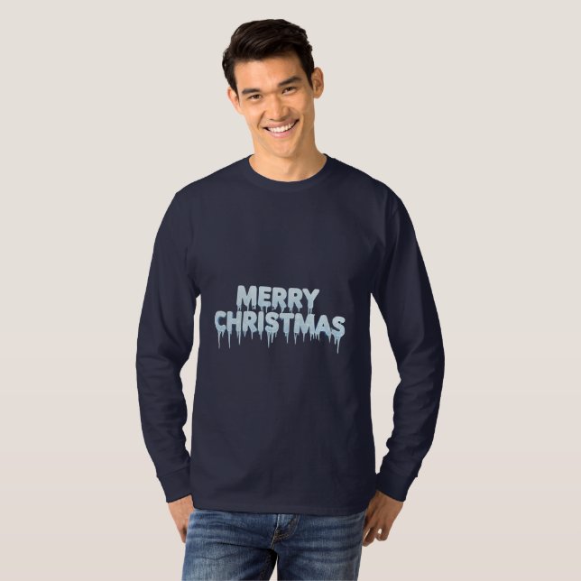 Camiseta Christmas Icy Snowflakes (Anverso completo)