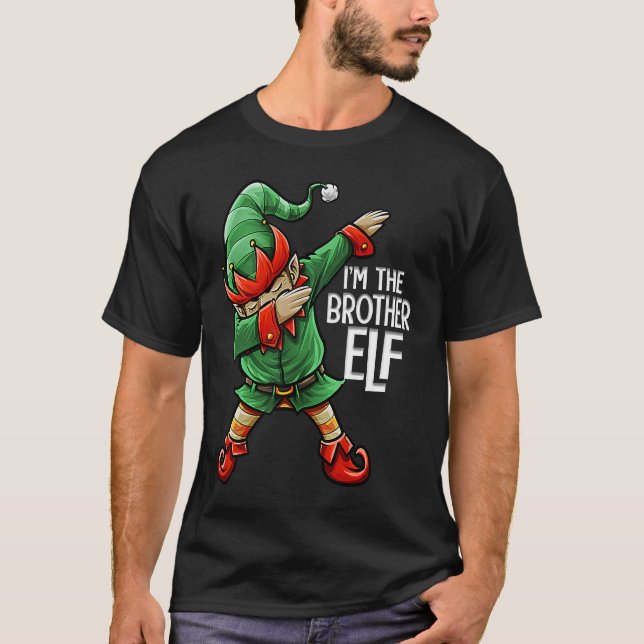 Camiseta Christmas I'm The Brother Elf Squad Family Matchin (Anverso)
