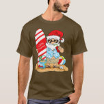 Camiseta Christmas In July Santa Claus On The Beach with Su<br><div class="desc">Christmas In July Santa Claus On The Beach with Surfboard  .</div>