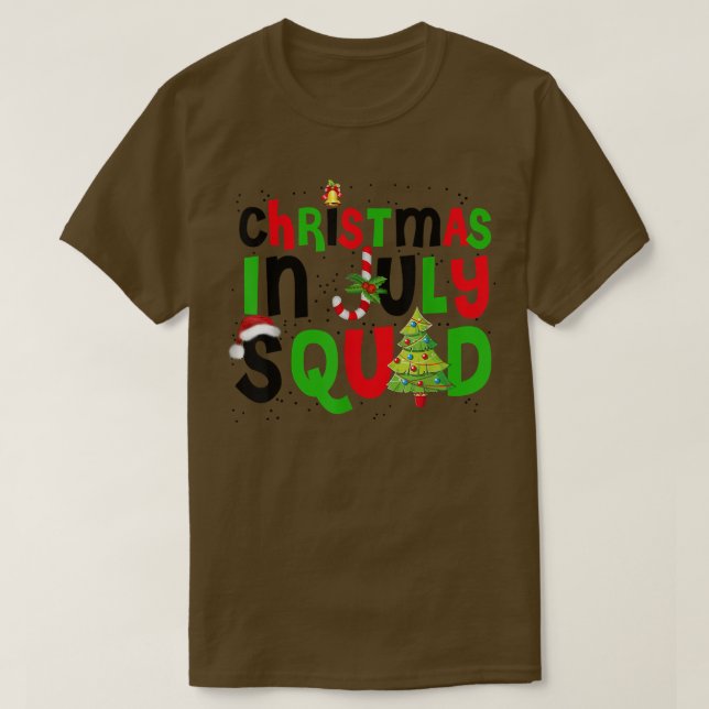 Camiseta Christmas In July Squad Funny Summer Xmas Men Wome (Diseño del anverso)