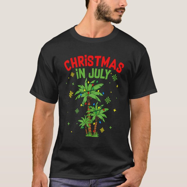 Camiseta Christmas in July  Summer Beach Vacation Xmas (Anverso)