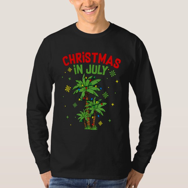 Camiseta Christmas in July  Summer Beach Vacation Xmas (Anverso)