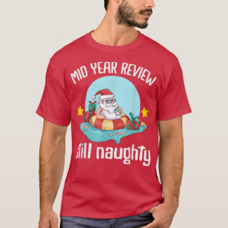 Camiseta Christmas in July Summer Santa Claus Beach Hawaii