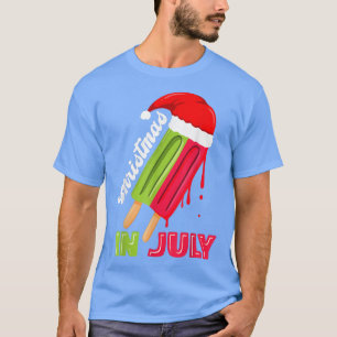 Camiseta christmas in july watermelon ice pops, fun christm