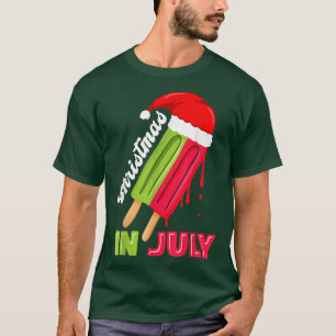 Camiseta christmas in july watermelon ice pops, fun christm