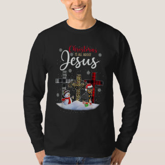 Camiseta Christmas Is All About Jesus Love Christian Xmas S