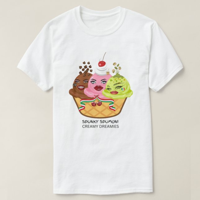 Camiseta Christmas Italian Spunky Spumoni! T-Shirt (Diseño del anverso)