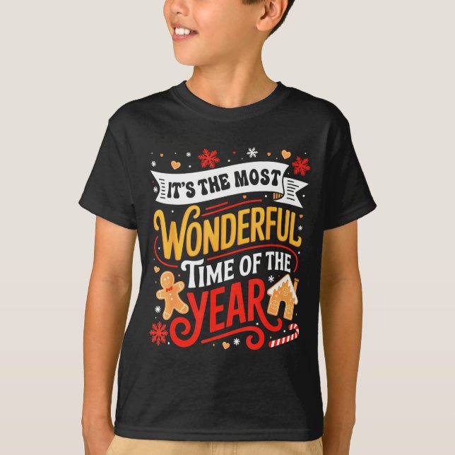 Camiseta Christmas It's The Most Wonderful Time Of Year Gin (Anverso)