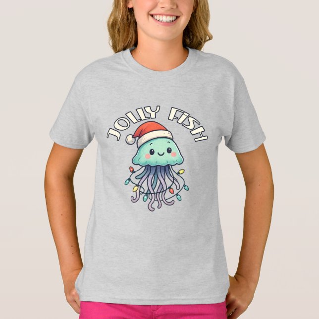 Camiseta Christmas Jellyfish Jolly Fish (Anverso)