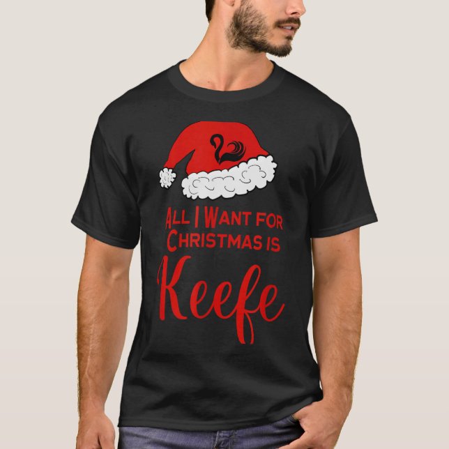 Camiseta Christmas Keefe Shirt For Keeper Fans Of The Lost  (Anverso)