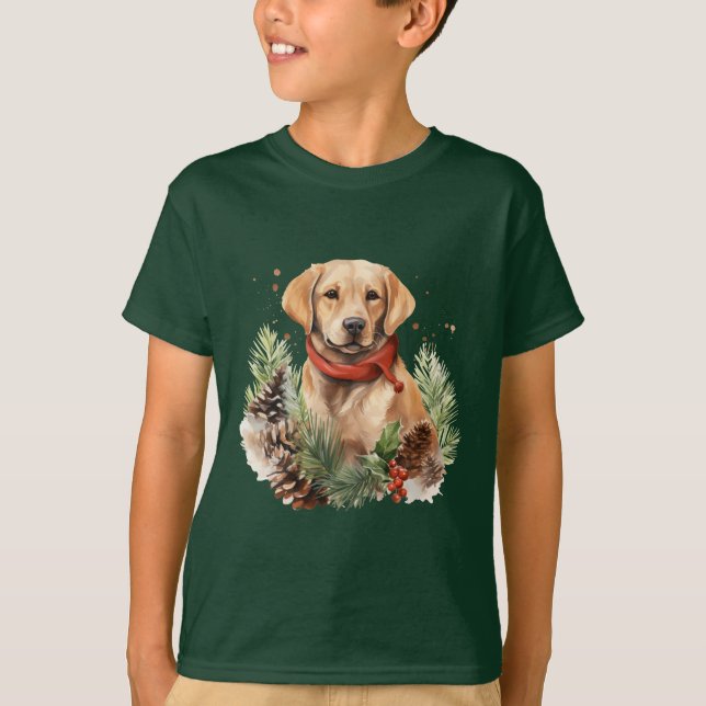 Camiseta Christmas Labrador (Anverso)