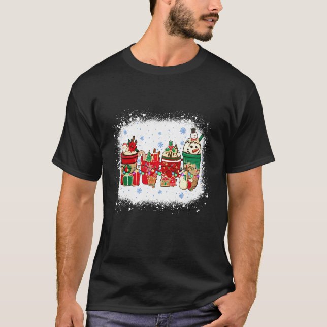Camiseta Christmas Latte Sweets Drinks Cup Winter Iced Coff (Anverso)
