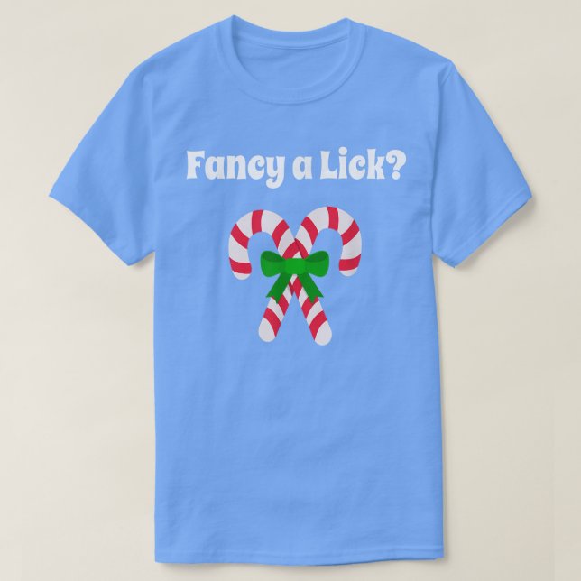 Camiseta Christmas Lick My Candy Cane  (Diseño del anverso)