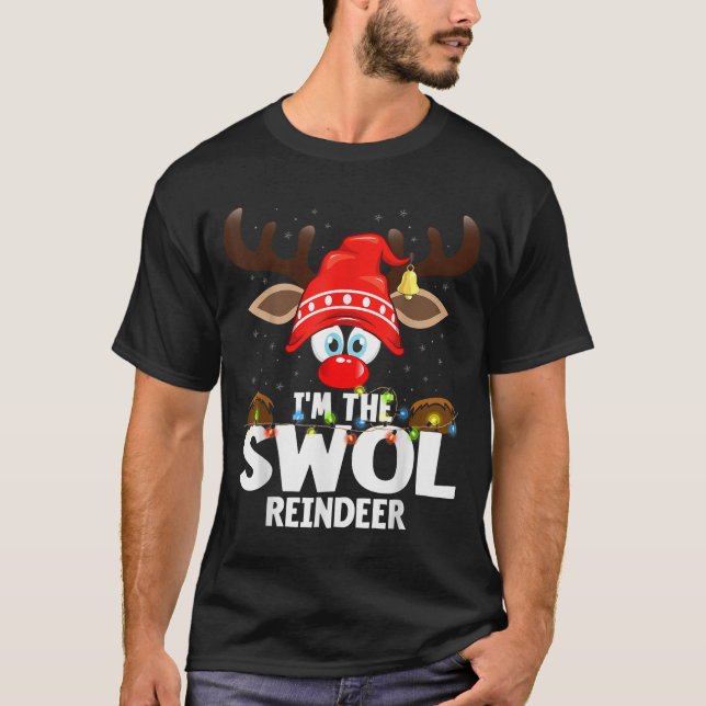 Camiseta Christmas Matching I'm The Swol Reindeer  (Anverso)
